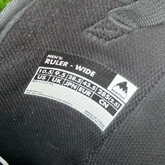 Burton Men's Ruler Snowboard Boots 10.5 Wide Black Speedzone Lacing Winter Sport - Picture 13 of 15